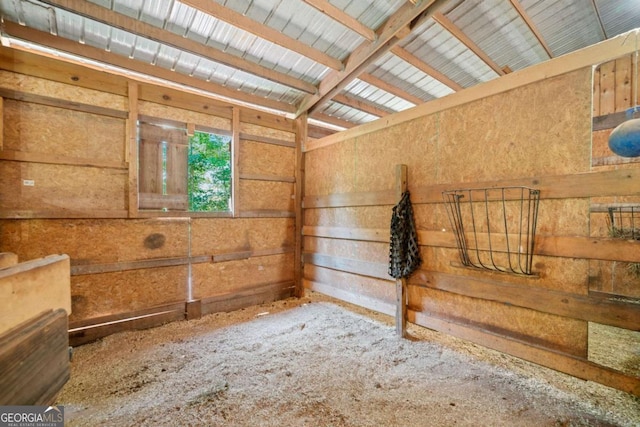 view of horse barn