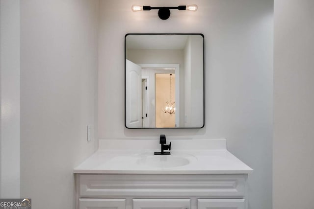 bathroom with vanity