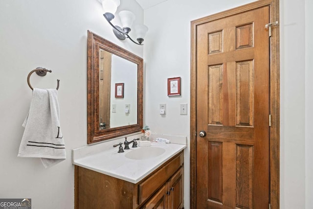 bathroom featuring vanity