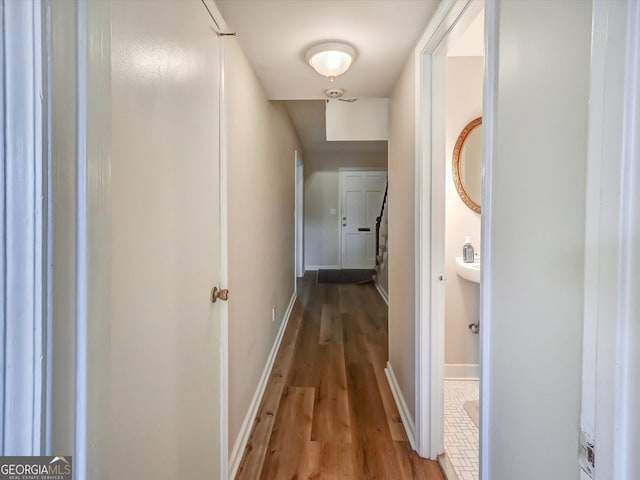 6520 Roswell Rd Unit 59, Sandy Springs, GA 30328 - corridor with wood finished floors and baseboards