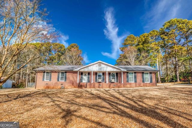 view of ranch-style house