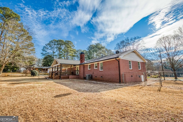 view of property exterior featuring cooling unit