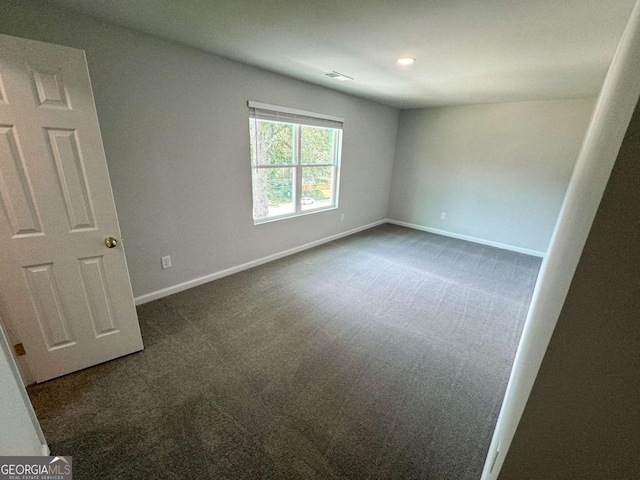 view of carpeted empty room