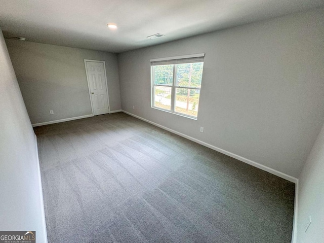 view of carpeted empty room