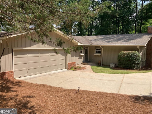 ranch-style house with a garage