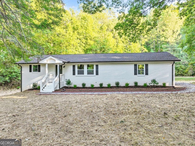 view of ranch-style home