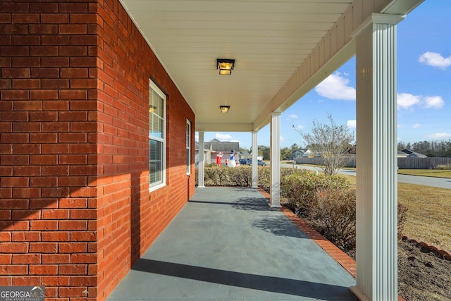 view of patio / terrace with a porch