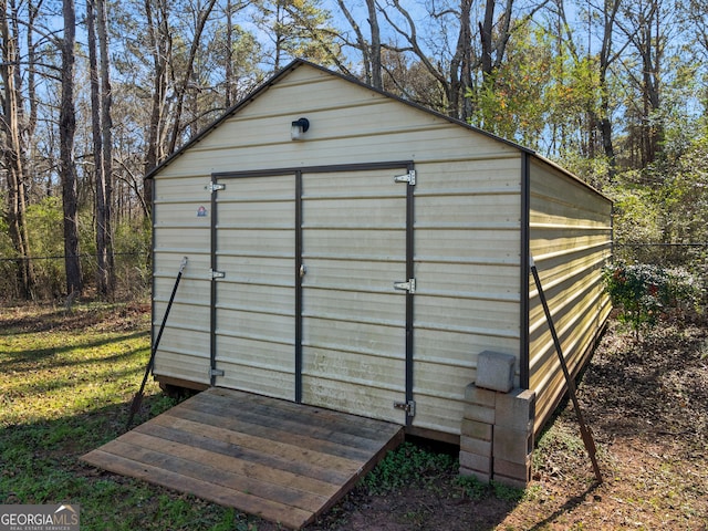 view of outbuilding