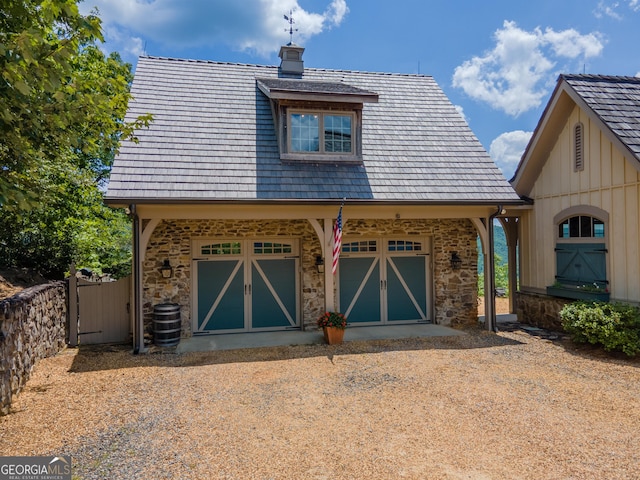 view of front of house with cooling unit