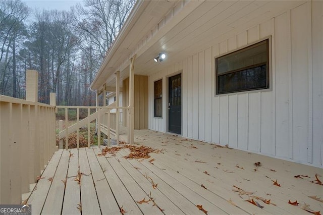 view of wooden terrace