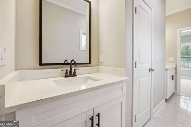 bathroom with vanity