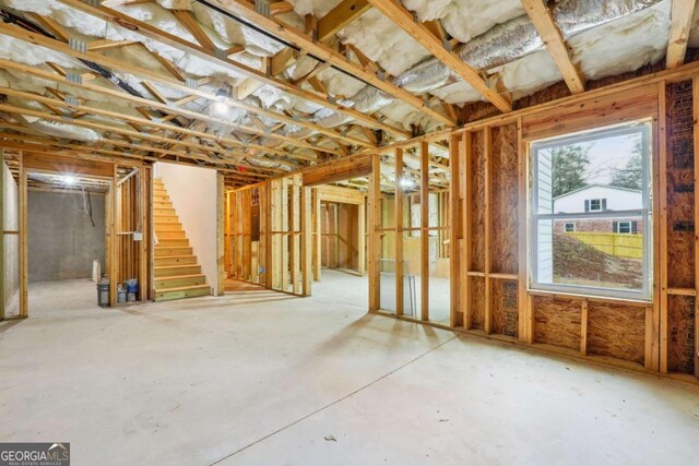 miscellaneous room featuring concrete flooring