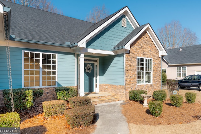 view of craftsman inspired home