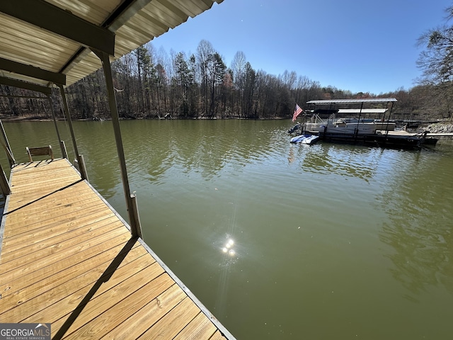 200 Greenpeace Way, Martin, GA 30557 - view of dock with a water view and a wooded view