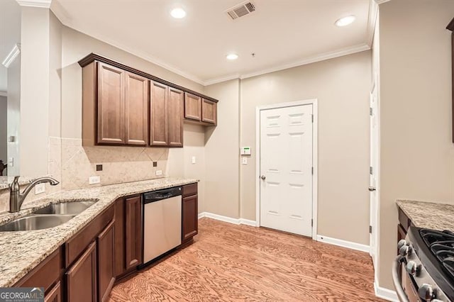 unfurnished living room with wood-type flooring, ceiling fan with notable chandelier, and crown molding