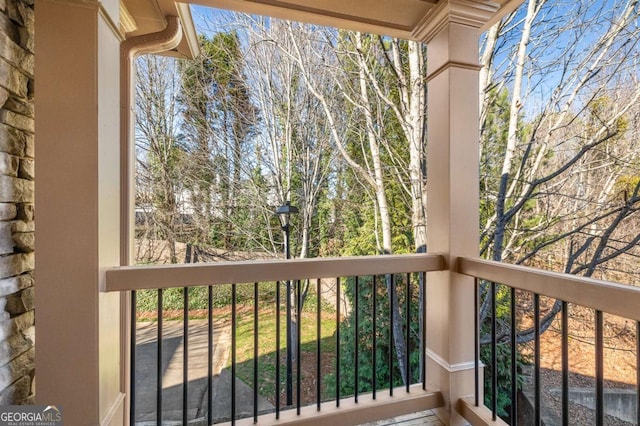 view of balcony