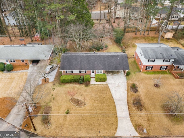 birds eye view of property