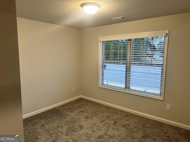 view of carpeted empty room