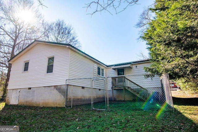 view of back of property