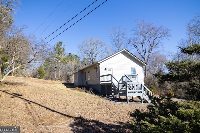 view of back of property