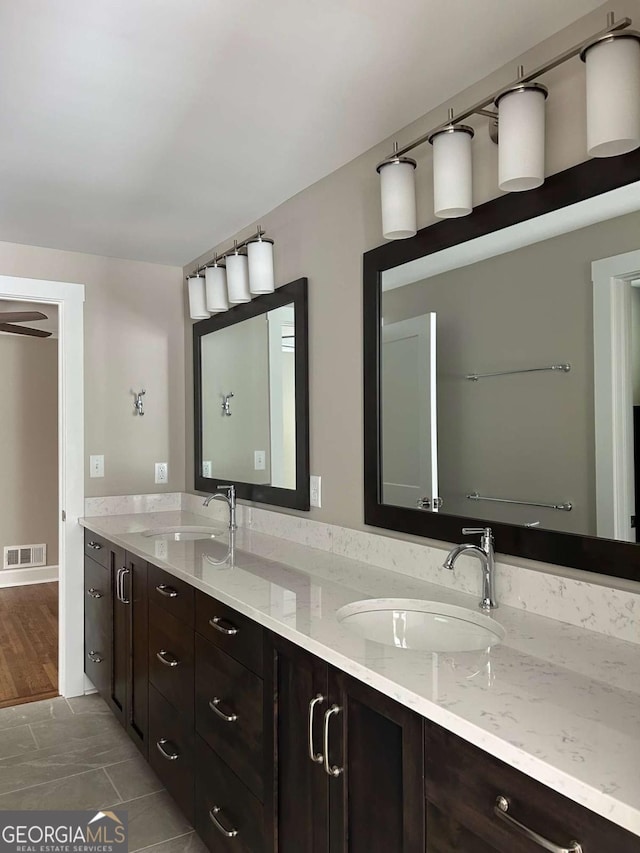 bathroom with vanity