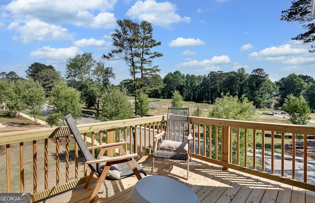 view of wooden terrace