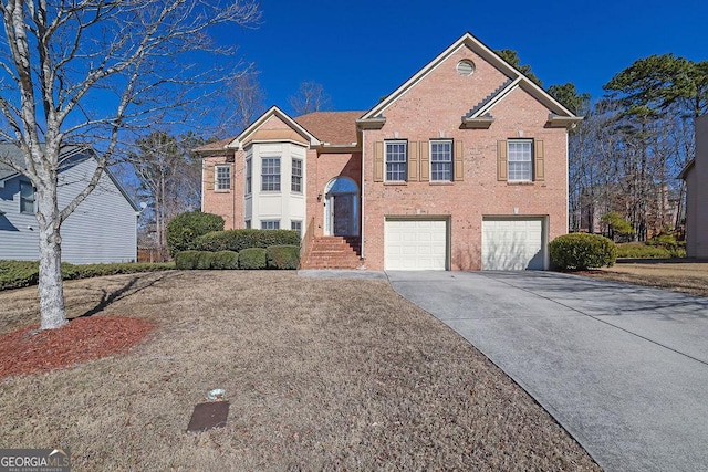 front of property featuring a garage