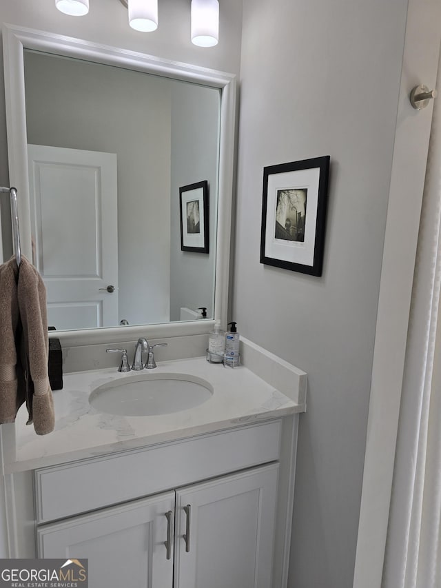 bathroom featuring vanity