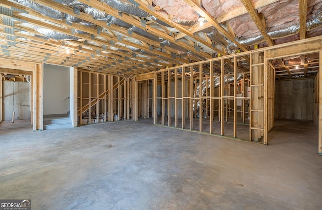 miscellaneous room with concrete floors