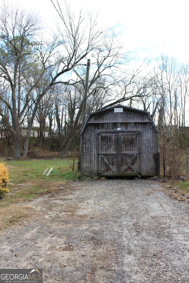 view of outbuilding