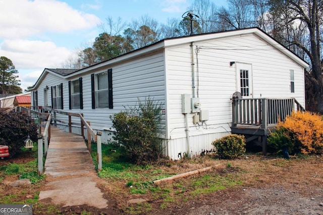 view of side of property