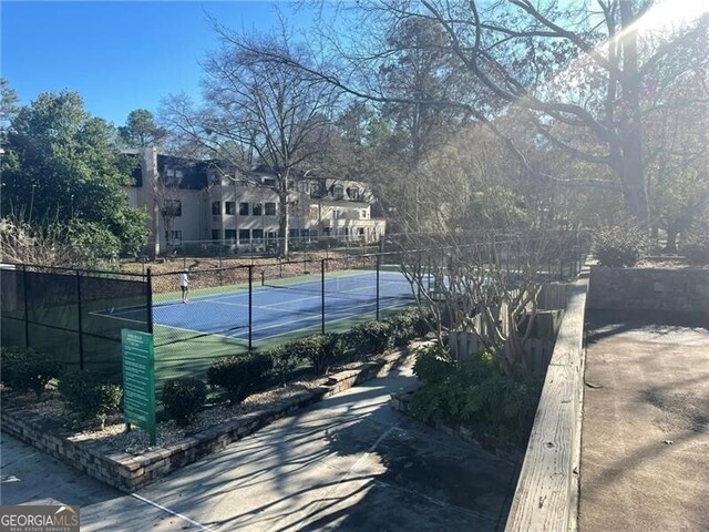 view of sport court