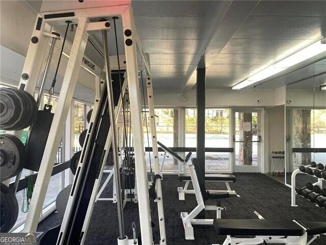 view of exercise room