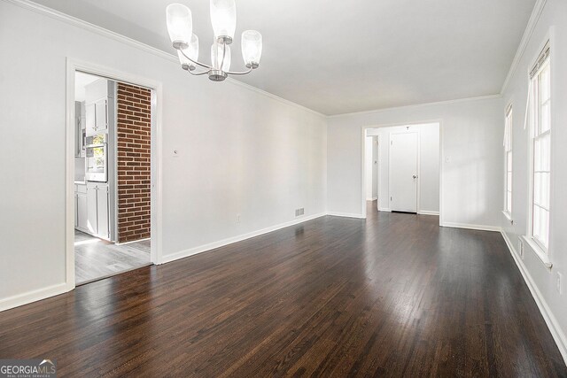 2540 Thornton Dr, Atlanta, GA 30349 - unfurnished dining area featuring dark hardwood / wood-style flooring