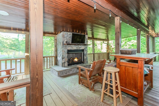 view of sunroom / solarium