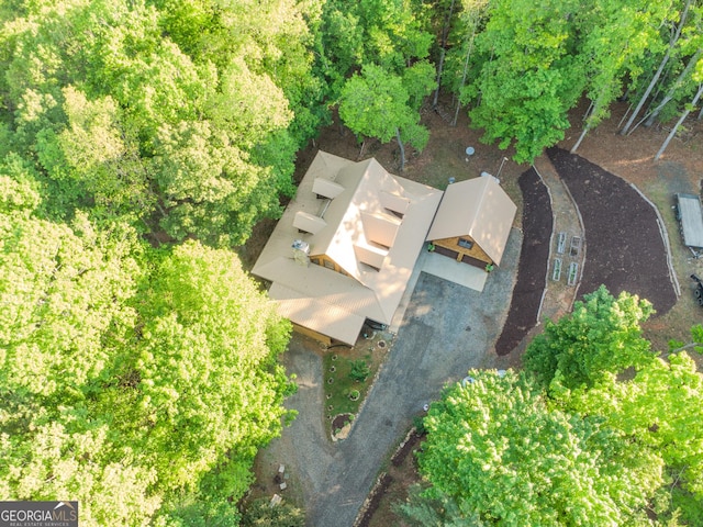 view from above of property
