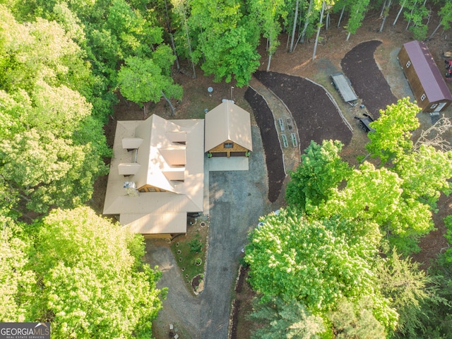 view from above of property