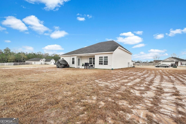 view of rear view of property