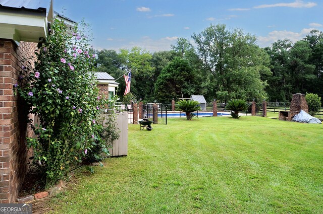 exterior space with a front lawn