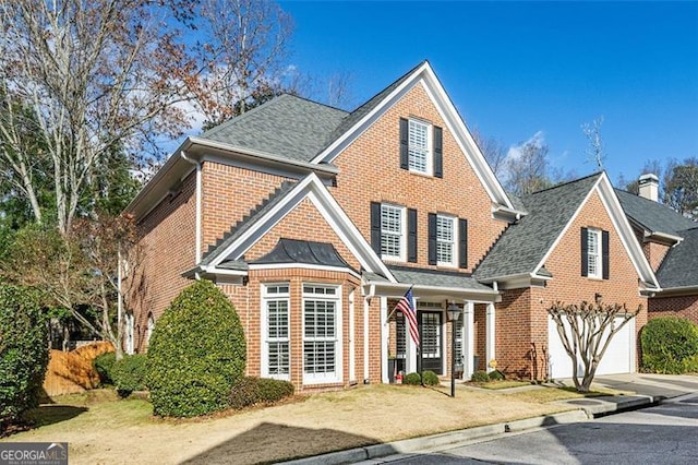 front facade featuring a garage