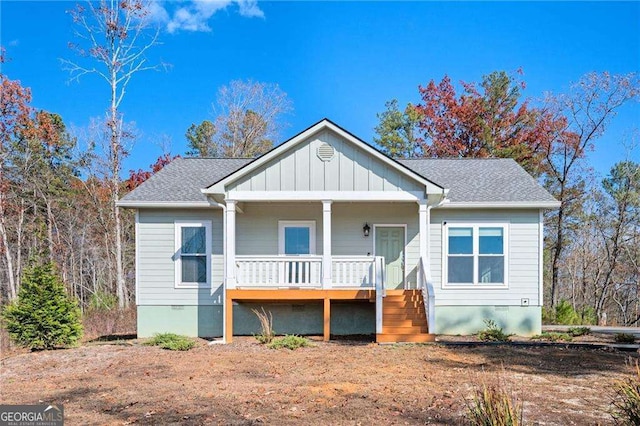 view of front of house with a porch