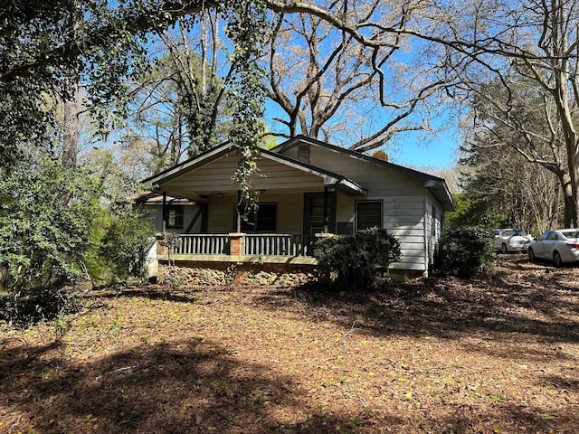 bungalow with covered porch