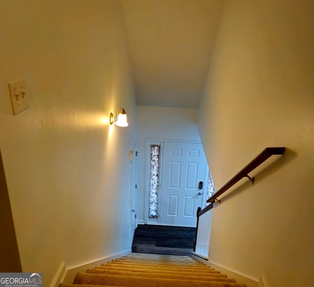 view of stairs