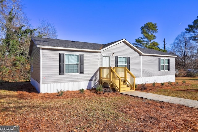 view of manufactured / mobile home