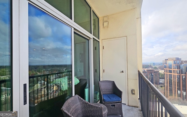 view of balcony