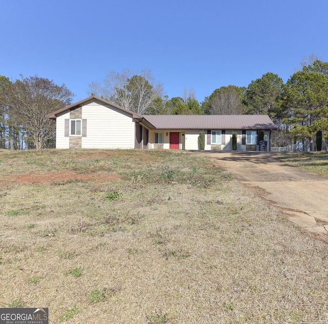 view of ranch-style house