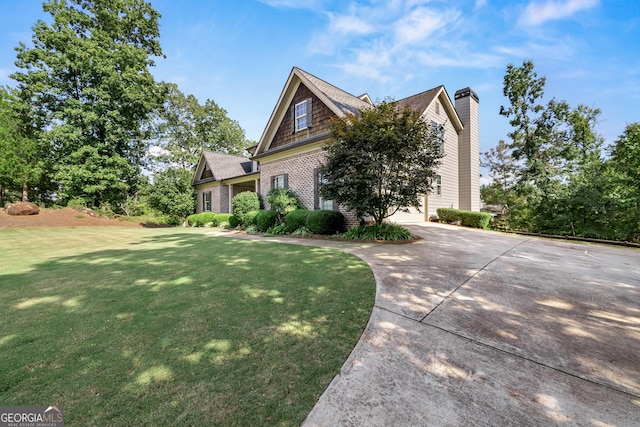 exterior space with a lawn