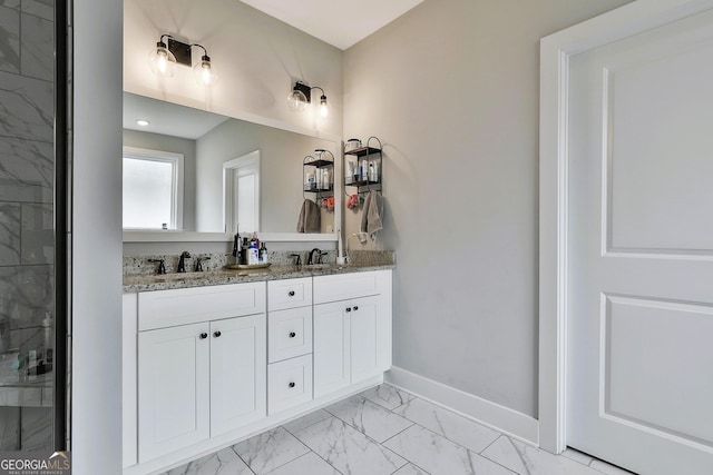 bathroom featuring vanity