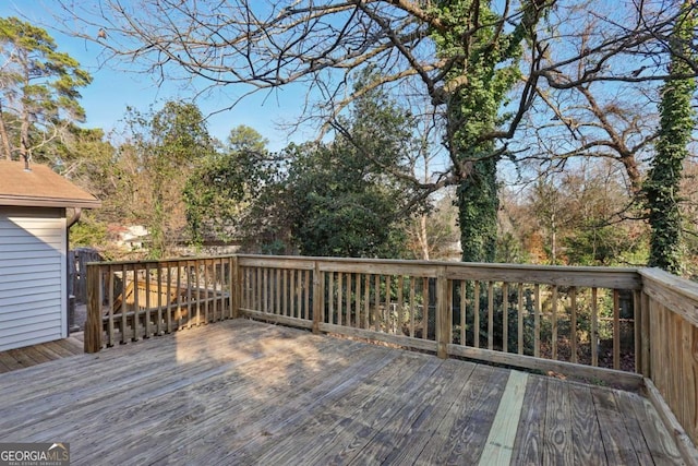 view of wooden terrace