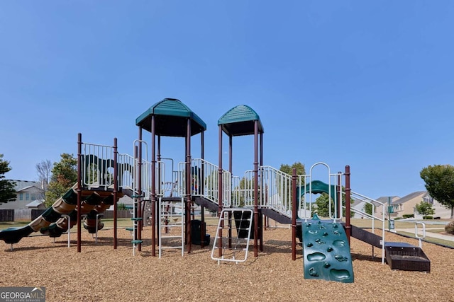 view of jungle gym